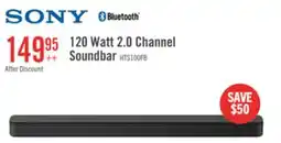The Brick SONY 2.0 CH Bass Reflex S-Force Front Surround Soundbar (HTS100F) offer