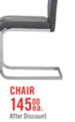 The Brick Jaye Dining Chair with Vegan-Leather Fabric, Metal - Grey offer