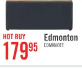 The Brick Edmonton 32 Storage Ottoman - Navy Faux Leather offer