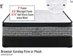 The Brick Scott Living Braemar Eurotop Firm Queen Mattress offer