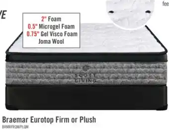 The Brick Scott Living Braemar Eurotop Firm Queen Mattress offer