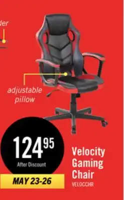 The Brick Velocity 24 Ergonomic Gaming Chair - Black & Red offer
