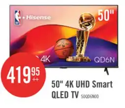 The Brick Hisense 50 QLED 4K UHD HDR10+ Dolby Vision 60Hz Google TV (50QD6N) offer