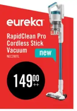 The Brick Eureka RapidClean Pro Cordless Stick Vacuum with LED Headlights - NEC280TLC offer