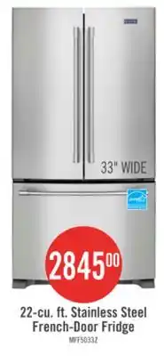 The Brick Maytag 33 22 Cu. Ft. French-Door Refrigerator - Fingerprint Resistant Stainless Steel - MRFF5033PZ offer