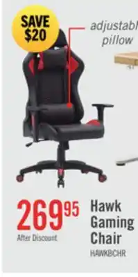 The Brick Hawk 27.5 Ergonomic Gaming Chair - Black & Red offer