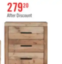 The Brick Mojave Bedroom Chest of Drawers, 4-Drawer, 31.4W x 47.3H, Rustic - Natural Brown offer