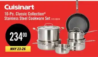 The Brick Cuisinart 10-Piece Classic Collection Stainless Steel Cookware Set - CSS-10BC offer