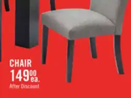 The Brick Burk Dining Chair with Polyester Fabric - White offer