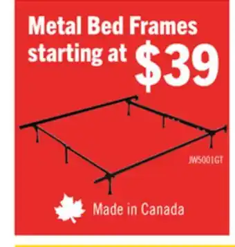 The Brick Twin/Full Metal Glider Bed Frame offer