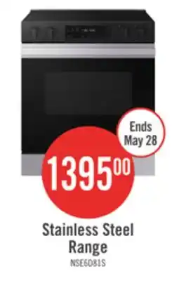 The Brick Samsung 6.3 Cu. Ft. Smart Electric Slide In Range with Voice Control - Stainless Steel offer