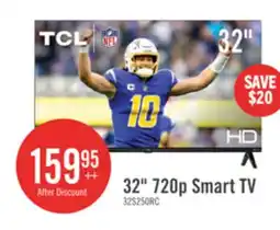 The Brick TCL 32 720p HD LED 60Hz Roku Smart TV (32S250R-CA) offer