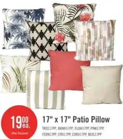 The Brick Indoor/Outdoor Palm Tree Accent Pillow - Blue offer