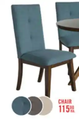 The Brick Chelsea Dining Chair with Linen-Look Fabric - Aqua Blue offer