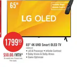 The Brick LG 65 OLED 4K HDR10 120Hz AMD FreeSync webOS Smart TV (OLED65B4PUA) offer