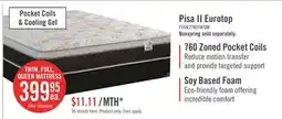 The Brick Springwall Pisa II Eurotop Twin Mattress offer