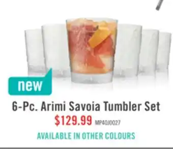 The Brick Arimi Savoia Tumbler Set 6-piece White offer