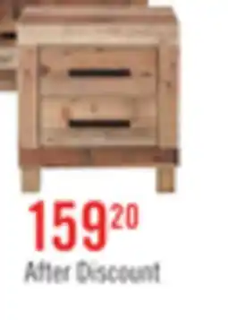 The Brick Mojave Bedside 2-Drawer Nightstand, 21.5W x 22.9H, Rustic - Natural Brown offer