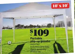 Giant Tiger Portable pop-up gazebo offer