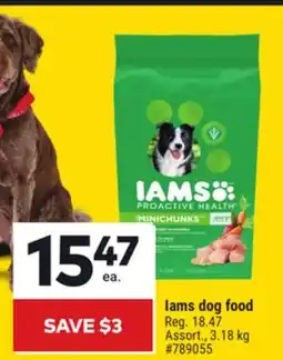 Giant Tiger Iams dog food offer