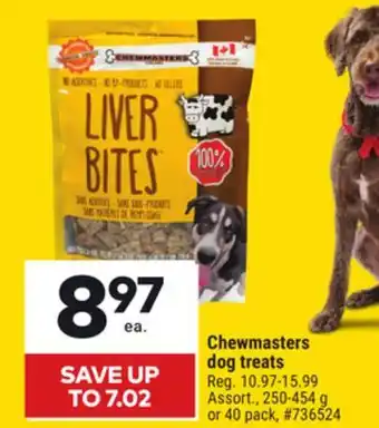Giant Tiger Chewmasters dog treats offer