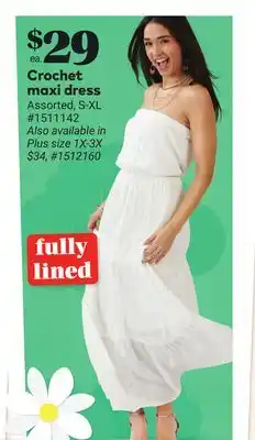 Giant Tiger Crochet maxi dress offer
