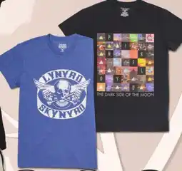 Giant Tiger Licensed music tee offer