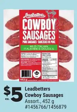 Giant Tiger Leadbetters Cowboy Sausages offer