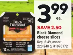 Giant Tiger Black Diamond cheese slices offer