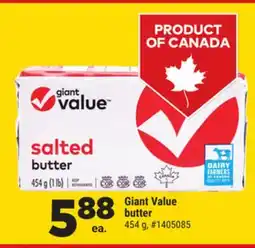 Giant Tiger Giant Value butter offer
