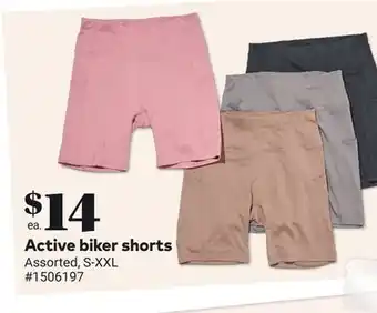 Giant Tiger Active biker shorts offer