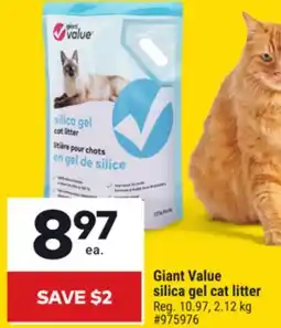 Giant Tiger Giant Value silica gel cat litter offer