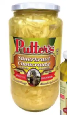 Giant Tiger Putter's sauerkraut offer