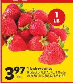 Giant Tiger 1 lb strawberries offer