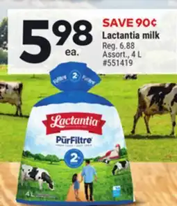 Giant Tiger Lactantia milk offer