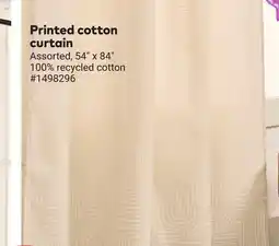 Giant Tiger Printed cotton curtain offer