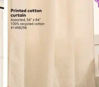 Giant Tiger Printed cotton curtain offer