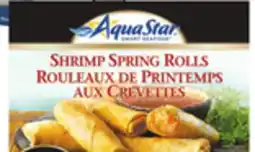 Giant Tiger Aqua Star shrimp spring rolls offer