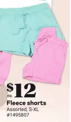 Giant Tiger Fleece shorts offer