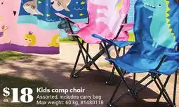 Giant Tiger Kids camp chair offer