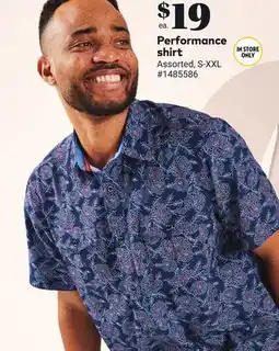 Giant Tiger Performance shirt offer