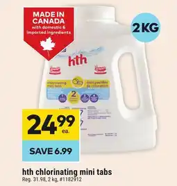 Giant Tiger hth chlorinating mini tabs offer