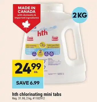 Giant Tiger hth chlorinating mini tabs offer