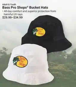 Cabela's Adults & Youth Bass Pro Shops Bucket Hats offer