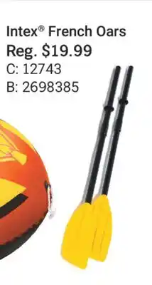 Cabela's Intex French Oars offer