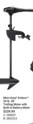 Cabela's Minn Kota Endura 34 lb. 36 Trolling Motor with Built-In Battery Meter offer