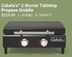 Cabela's Cabela's 2-Burner Tabletop Propane Griddle offer