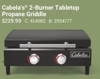 Cabela's Cabela's 2-Burner Tabletop Propane Griddle offer