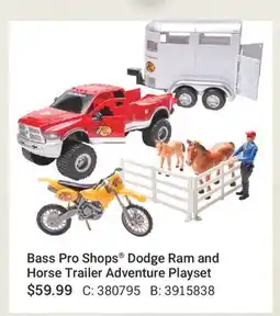 Cabela's Bass Pro Shops Dodge Ram and Horse Trailer Adventure Playset offer