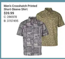 Cabela's Men's Crosshatch Printed Short-Sleeve Shirt offer